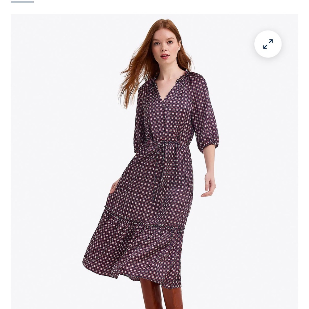 Draper James Floral Dress - Blue and Red
